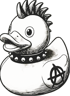 Резиновая уточка в стиле панк